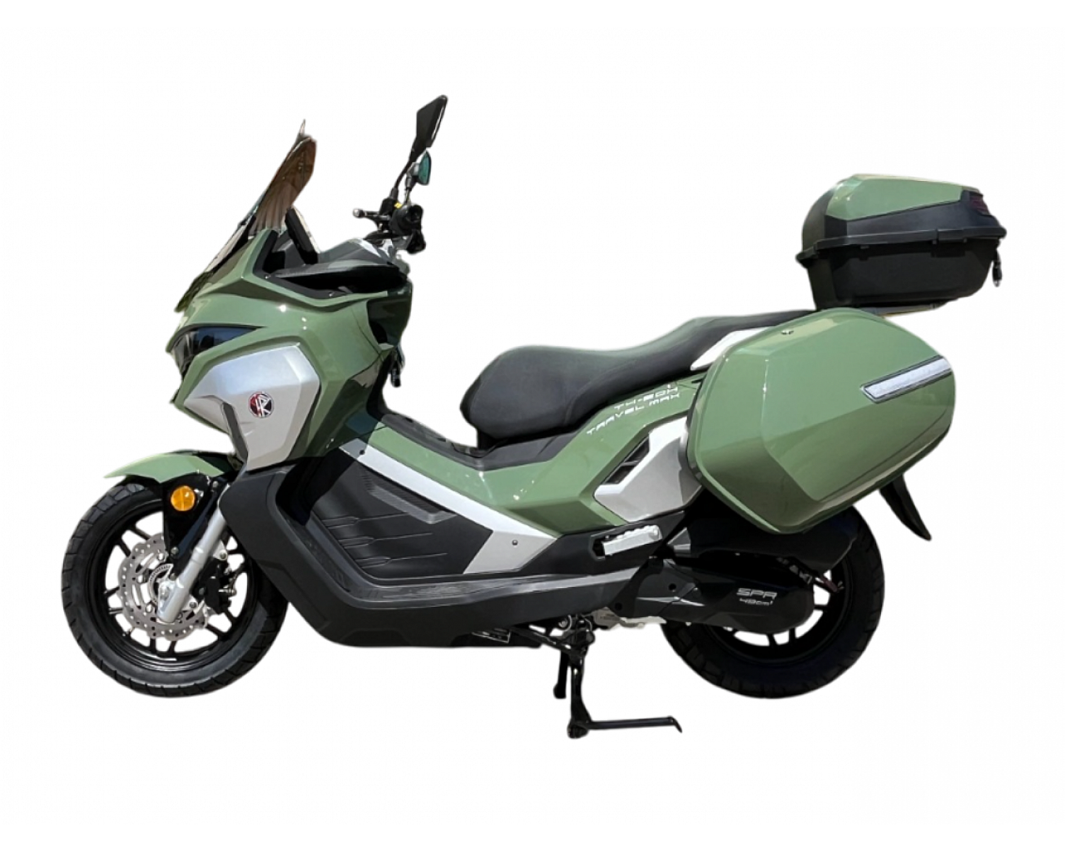Скутер SPRMOTORS TRAVEL MAX Зелёный T4-50H EFI (с кофром)