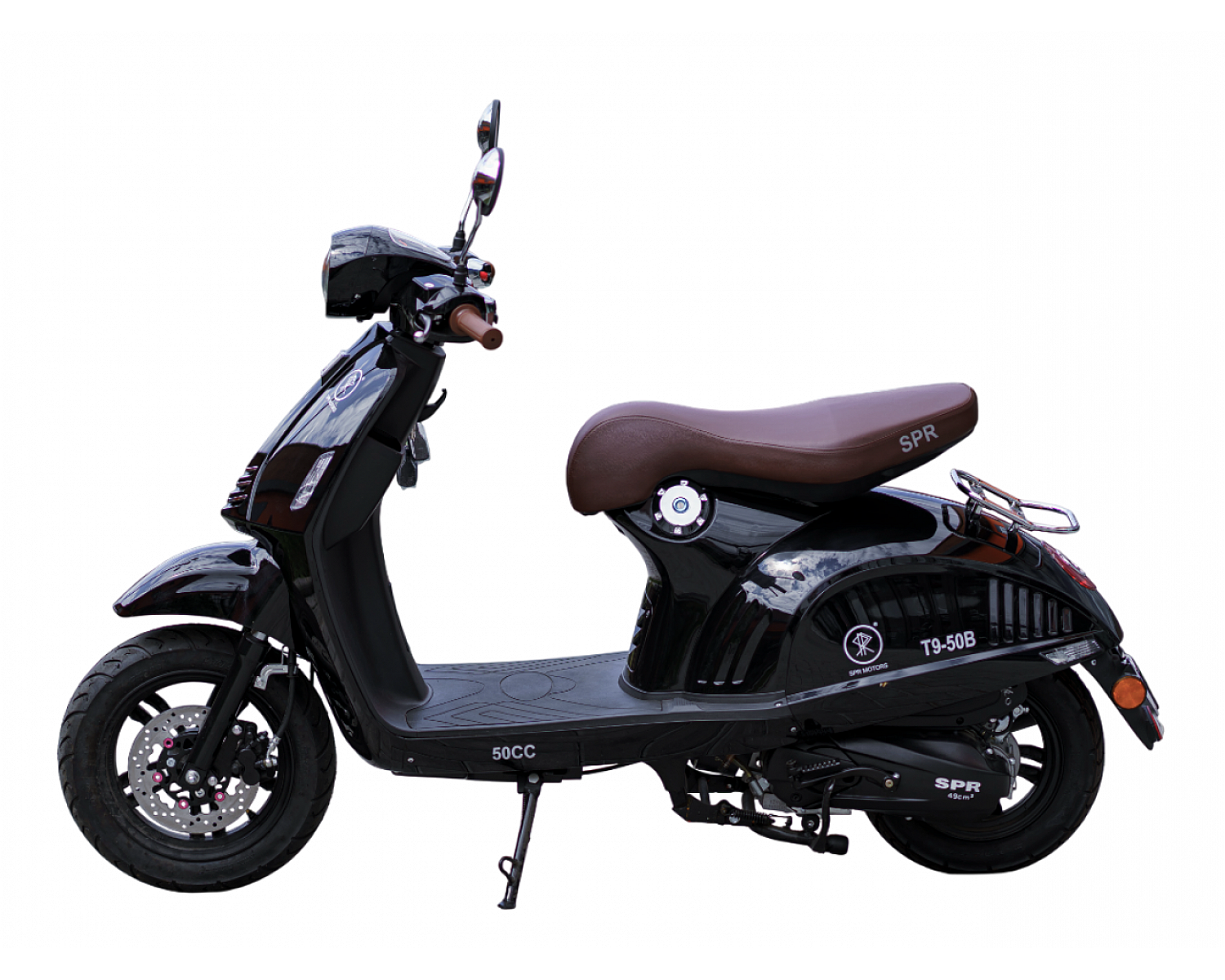 Скутер SPRMOTORS Vespa чёрный T9-50B
