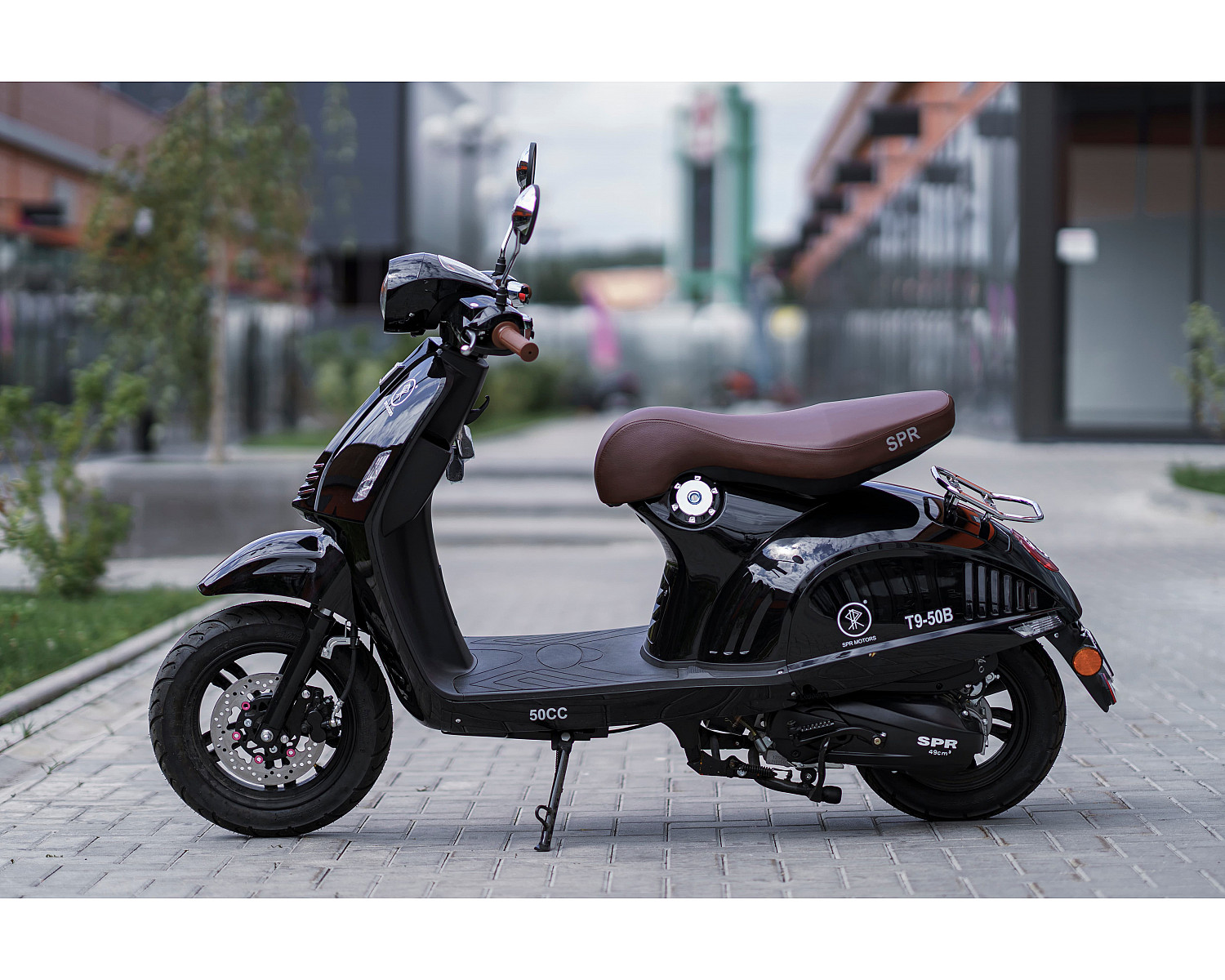 Скутер SPRMOTORS Vespa чёрный T9-50B