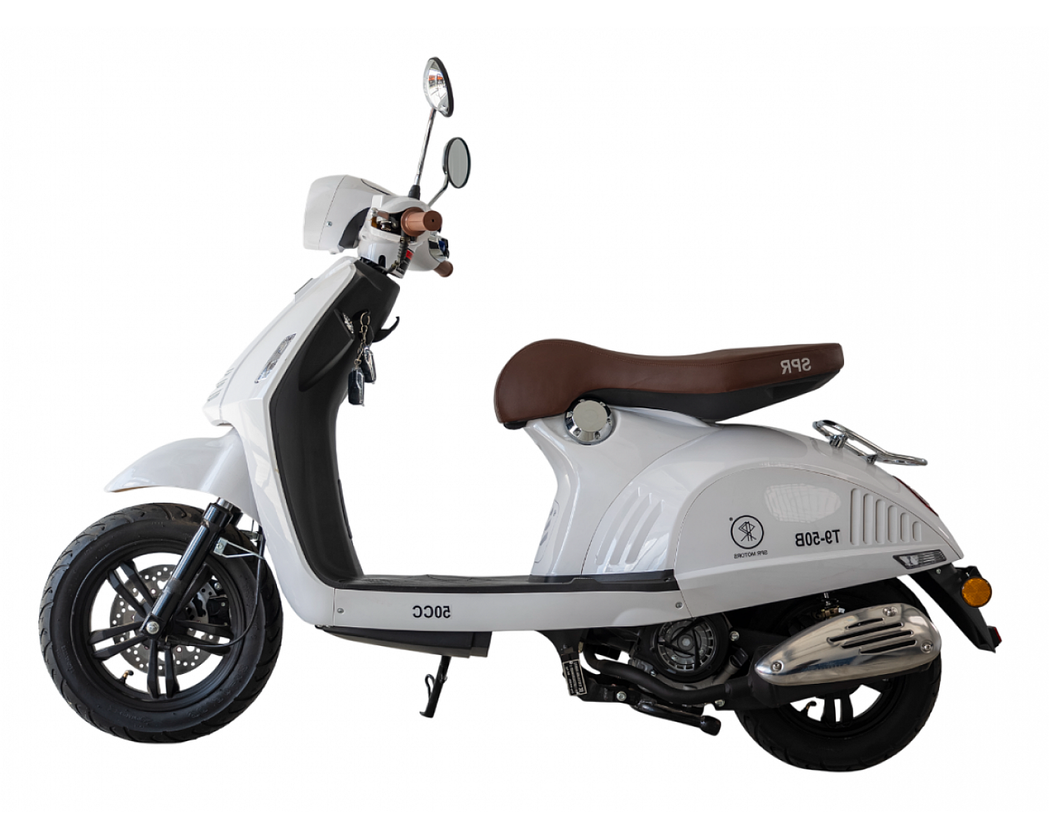 Скутер SPRMOTORS Vespa белый T9-50B