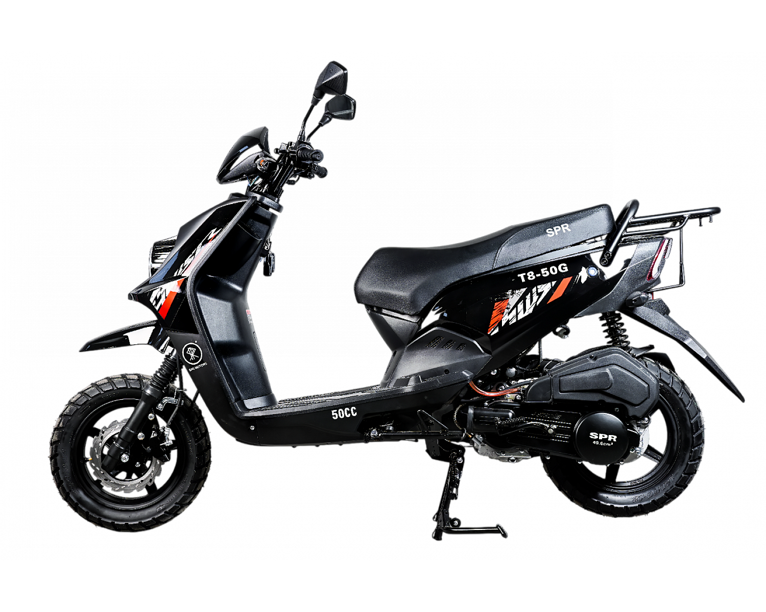 Скутер SPRMOTORS Zoom-10 чёрный T8-50G