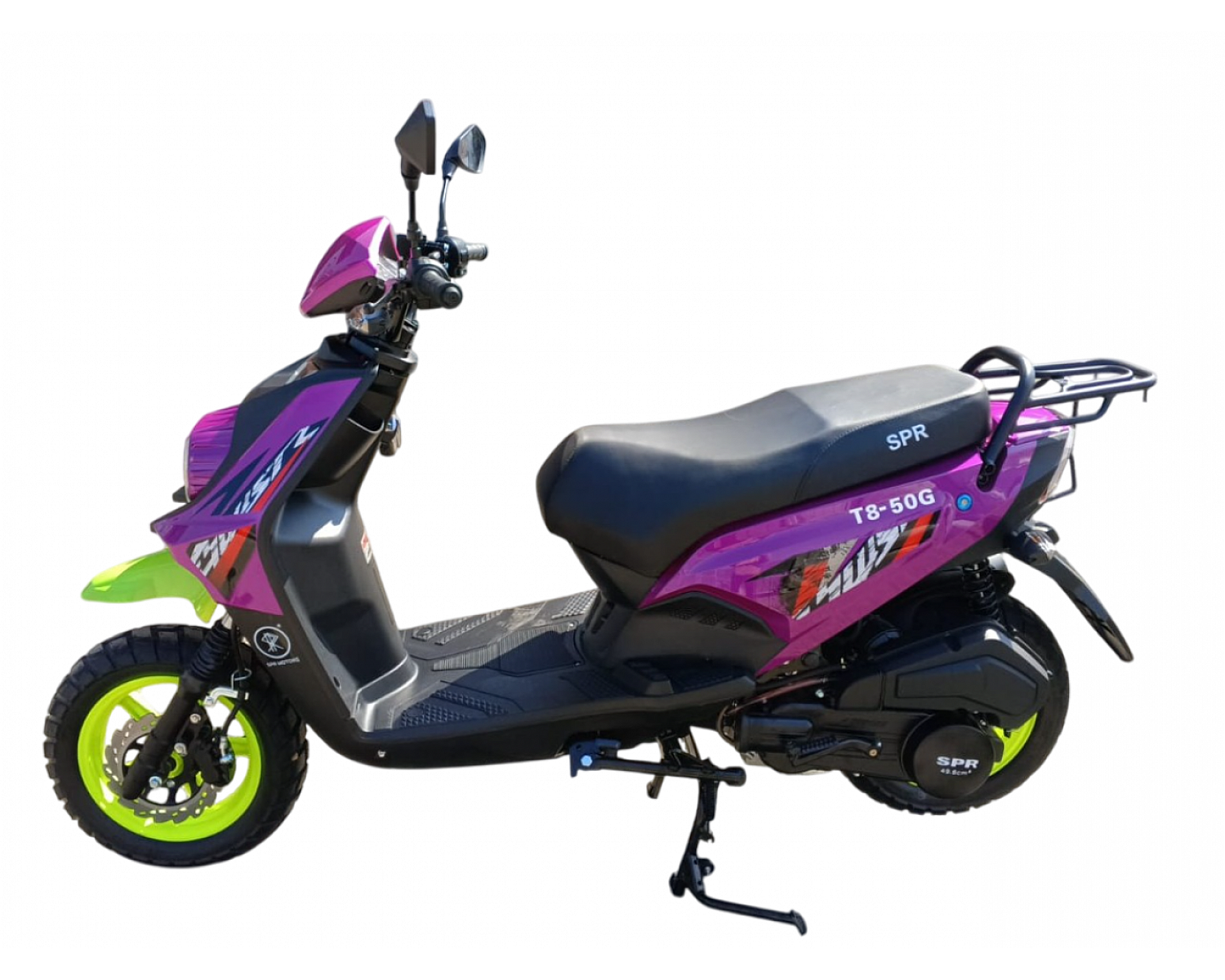 Скутер SPRMOTORS Zoom-10 фиолетовый T8-50G