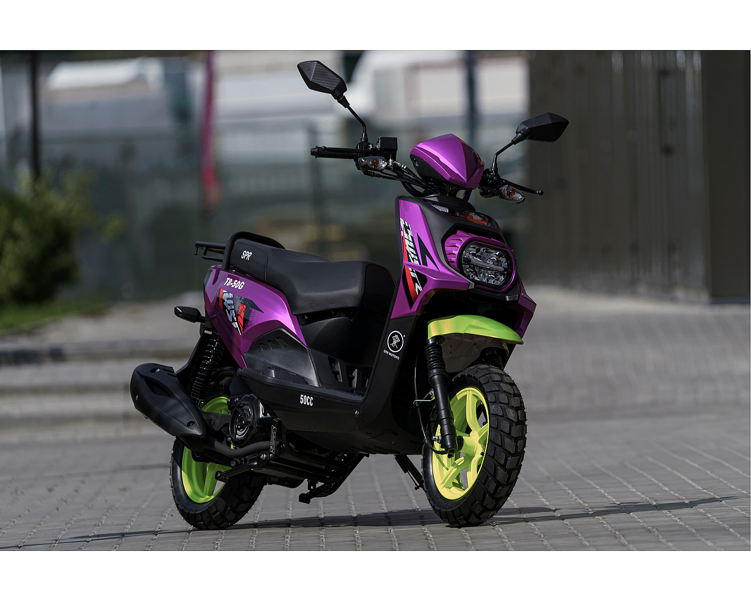 Скутер SPRMOTORS Zoom-10 фиолетовый T8-50G