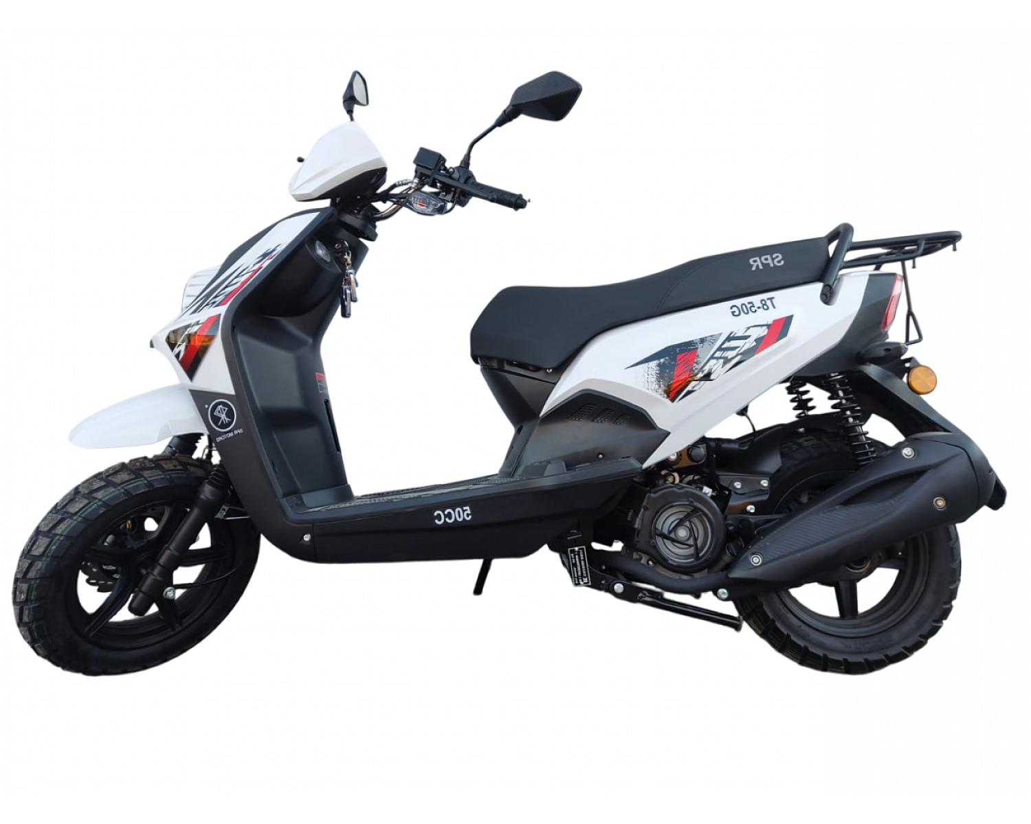 Скутер SPRMOTORS Zoom-10 белый T8-50G