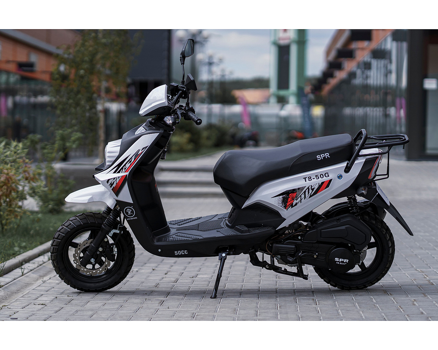 Скутер SPRMOTORS Zoom-10 белый T8-50G