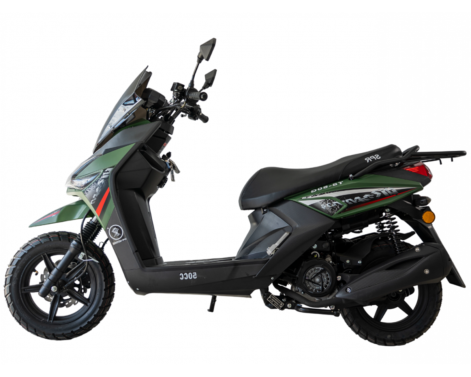 Скутер SPRMOTORS Zoom-9 зелёный T8-50G