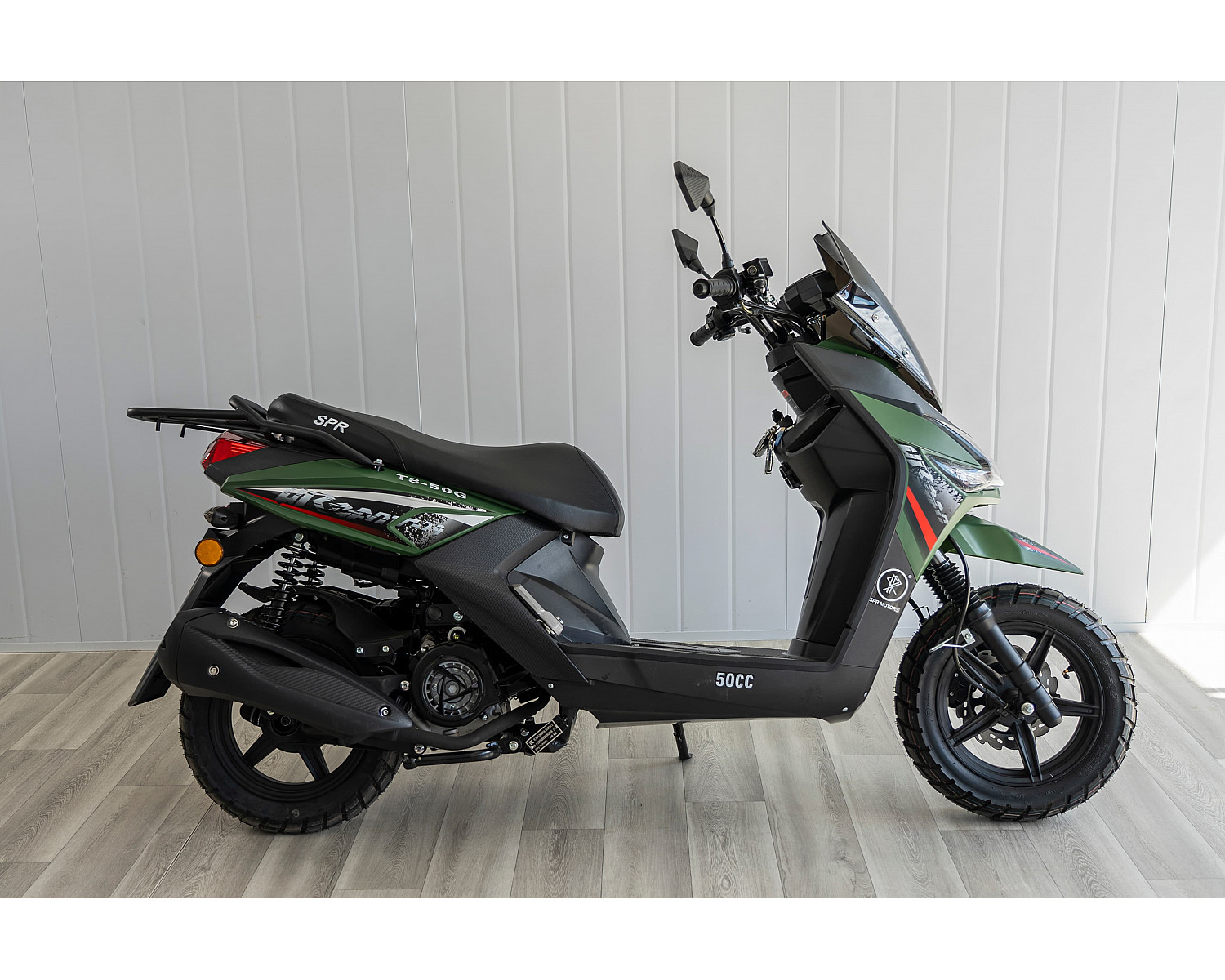 Скутер SPRMOTORS Zoom-9 зелёный T8-50G