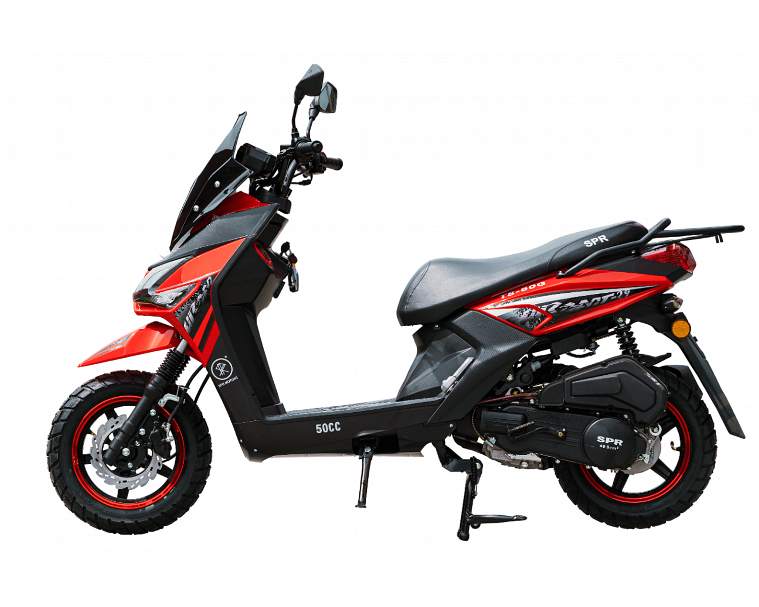 Скутер SPRMOTORS Zoom-9 красный T8-50G