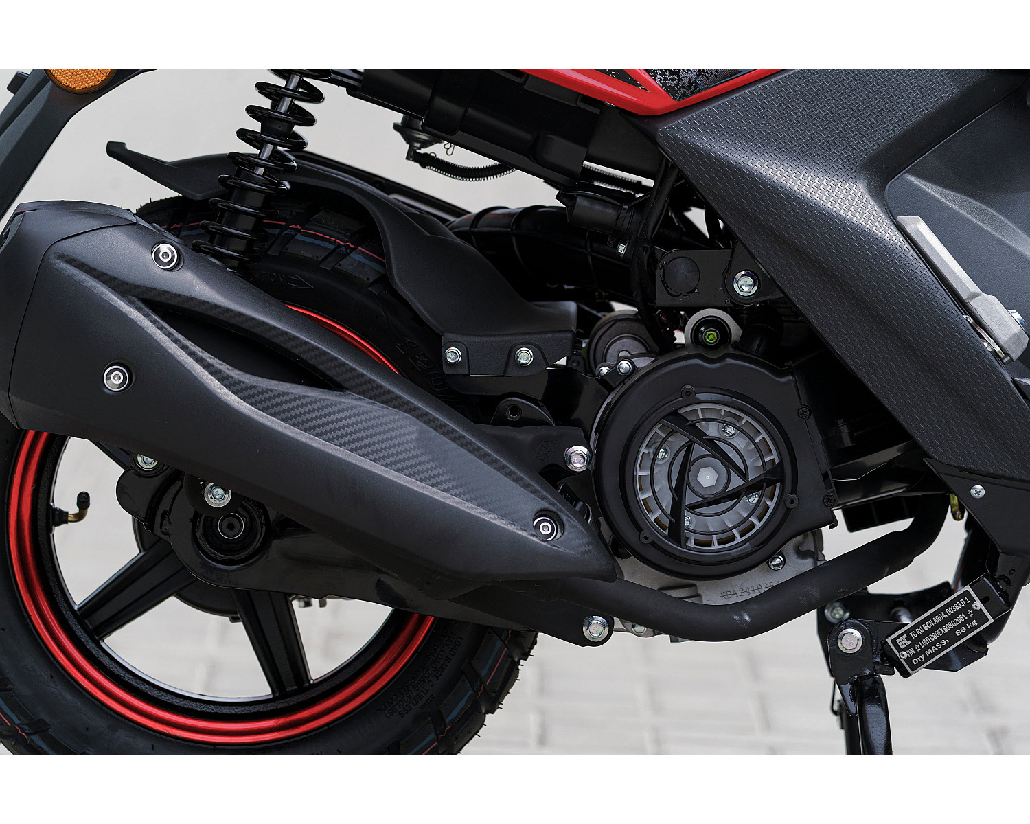 Скутер SPRMOTORS Zoom-9 красный T8-50G