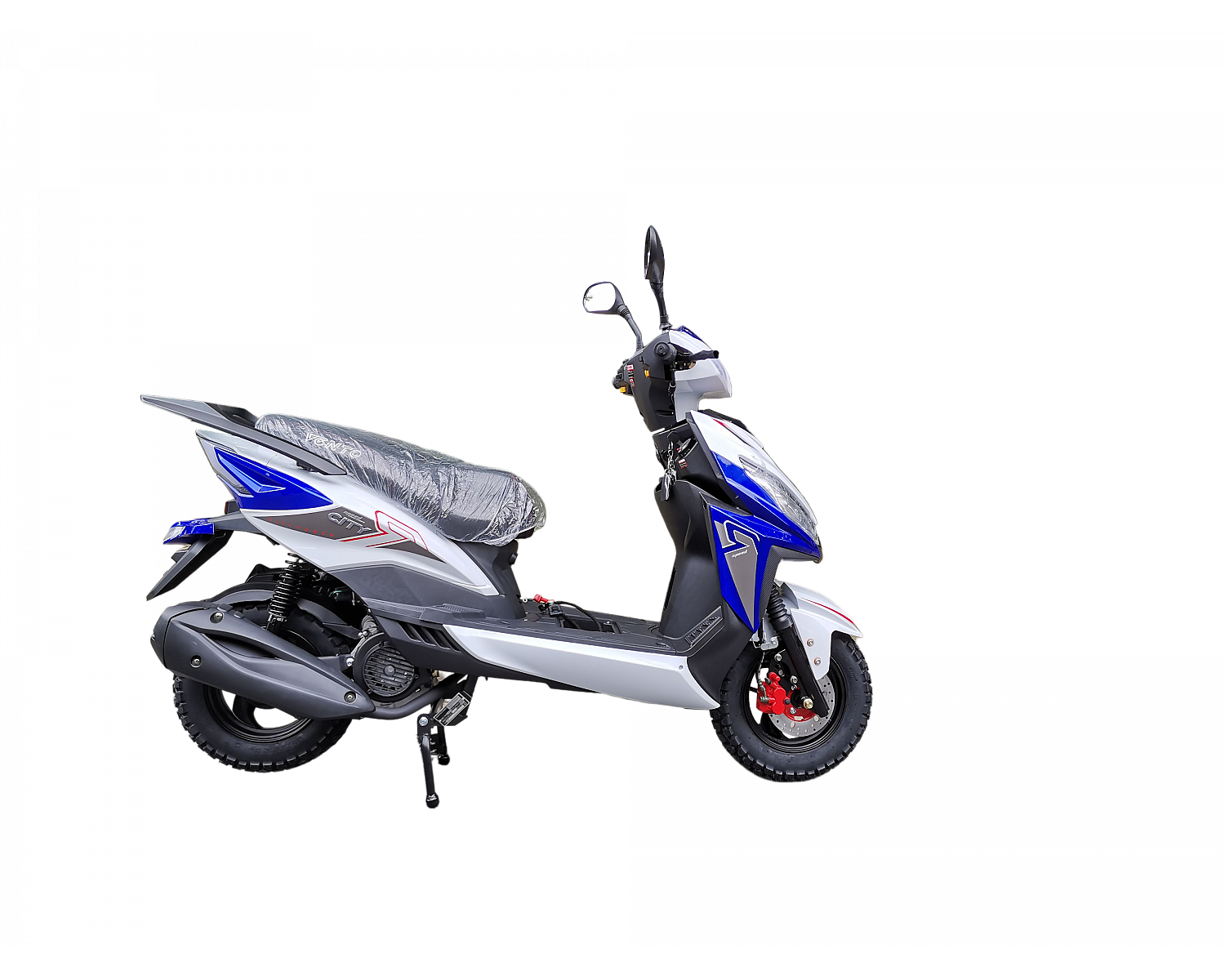 Скутер VMC CITY BY49QT-2A 49 см3 серия N1500, LED фары, сигнализация VIN, blue /white