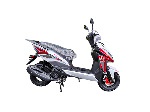 Скутер VMC CITY BY49QT-2A 49 см3 серия N1500, LED фары, сигнализация VIN, red /white