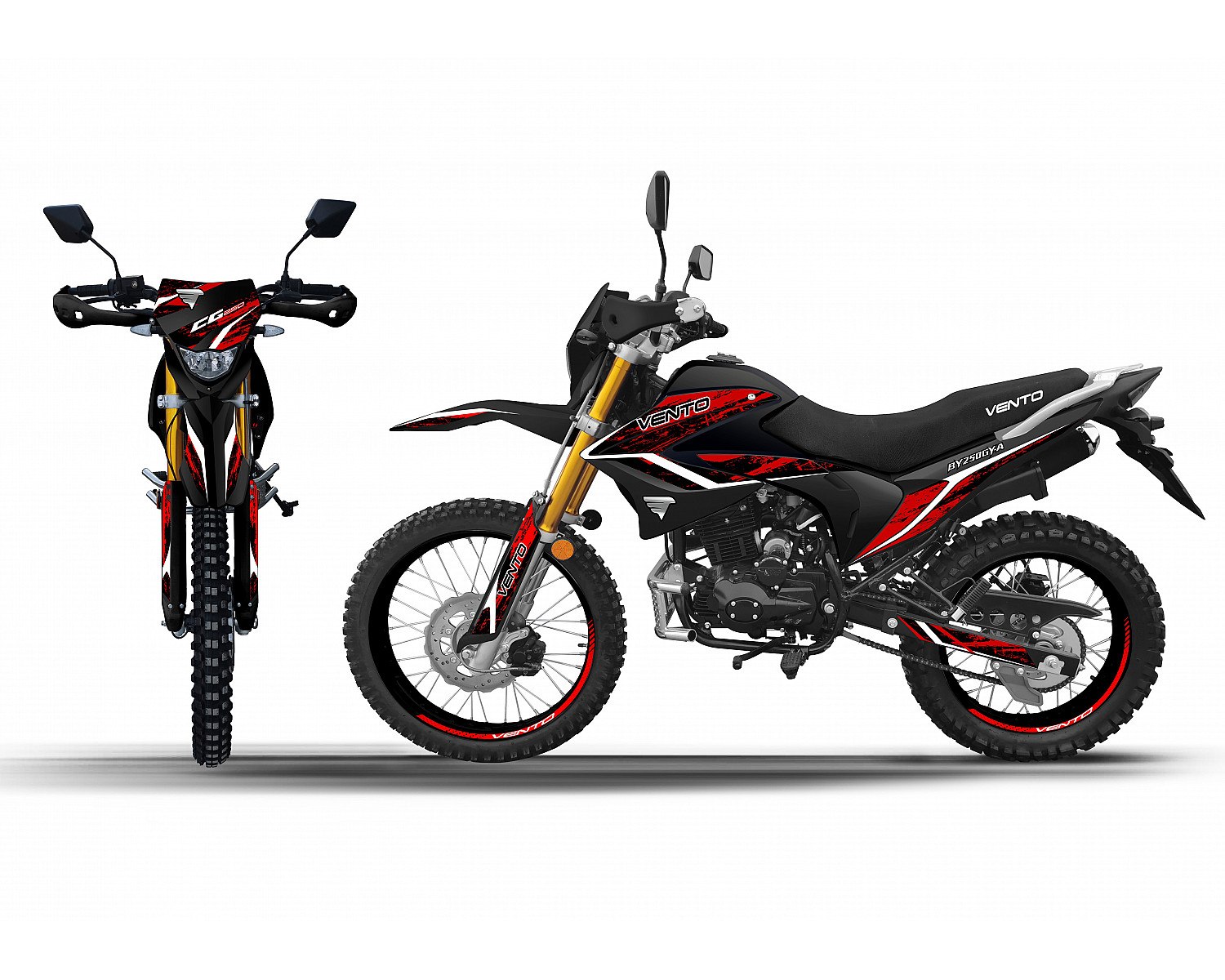 Мотоцикл VMC ENDURO BY250GY-A CG250 250см3 серия RX3000, (ЭПТС), black