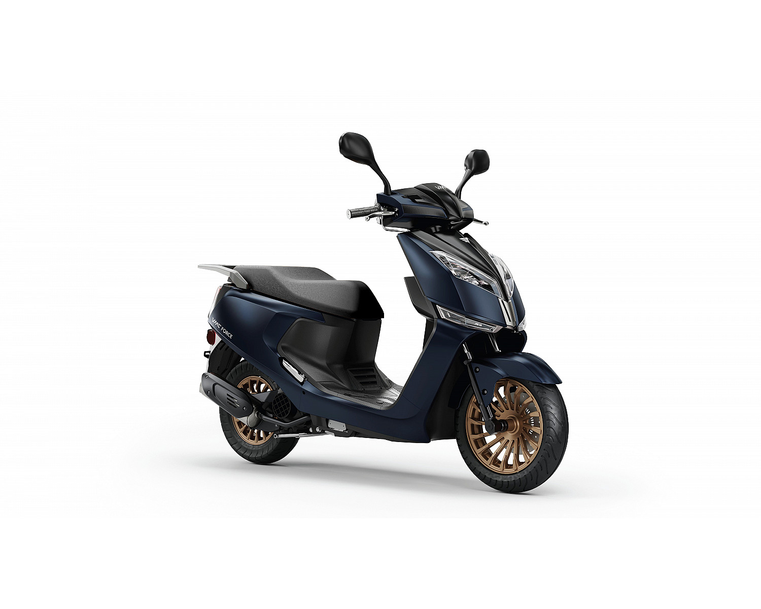 Скутер VMC FORCE BY49QT-2A 49 см3 серия A1250 (Инжектор, воздушное охлаждение), matt blue