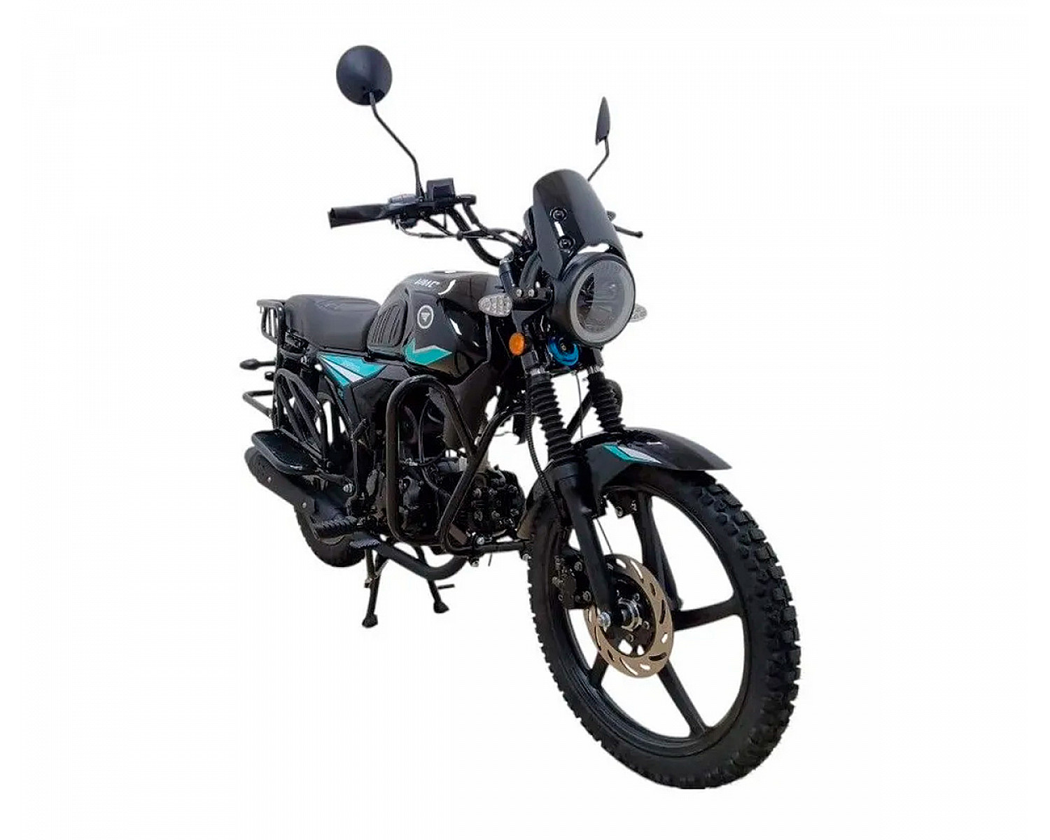 Мопед VMC NOVA CM48Q 48 см3 серия R1100 (LED фара/фонарь/панель приборов;) VIN, black- light blue