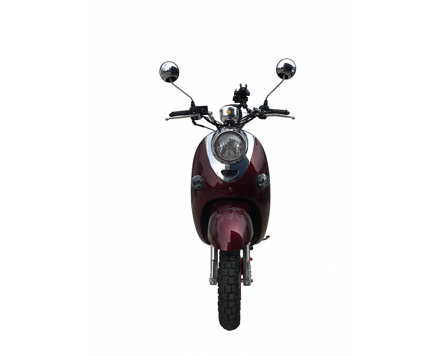 Скутер VMC RETRO BY49QT-2A 49 см3 серия N1500, сигнализация VIN, red (Вишня)