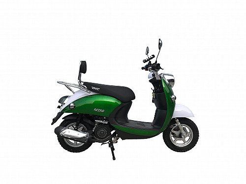 Скутер VMC RETRO BY49QT-2A 49 см3 серия N1500, сигнализация VIN, red/white/green (Италия)