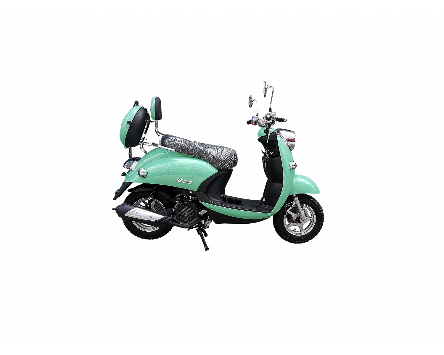 Скутер VMC RETRO BY49QT-2A 49 см3 серия N1500, сигнализация VIN, green (Мятный)