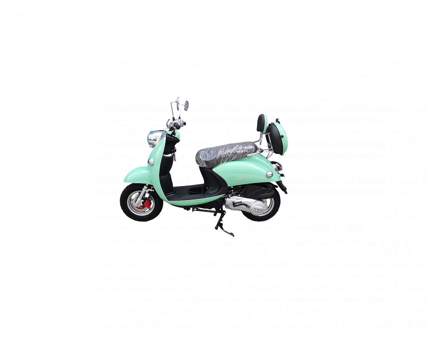 Скутер VMC RETRO BY49QT-2A 49 см3 серия N1500, сигнализация VIN, green (Мятный)