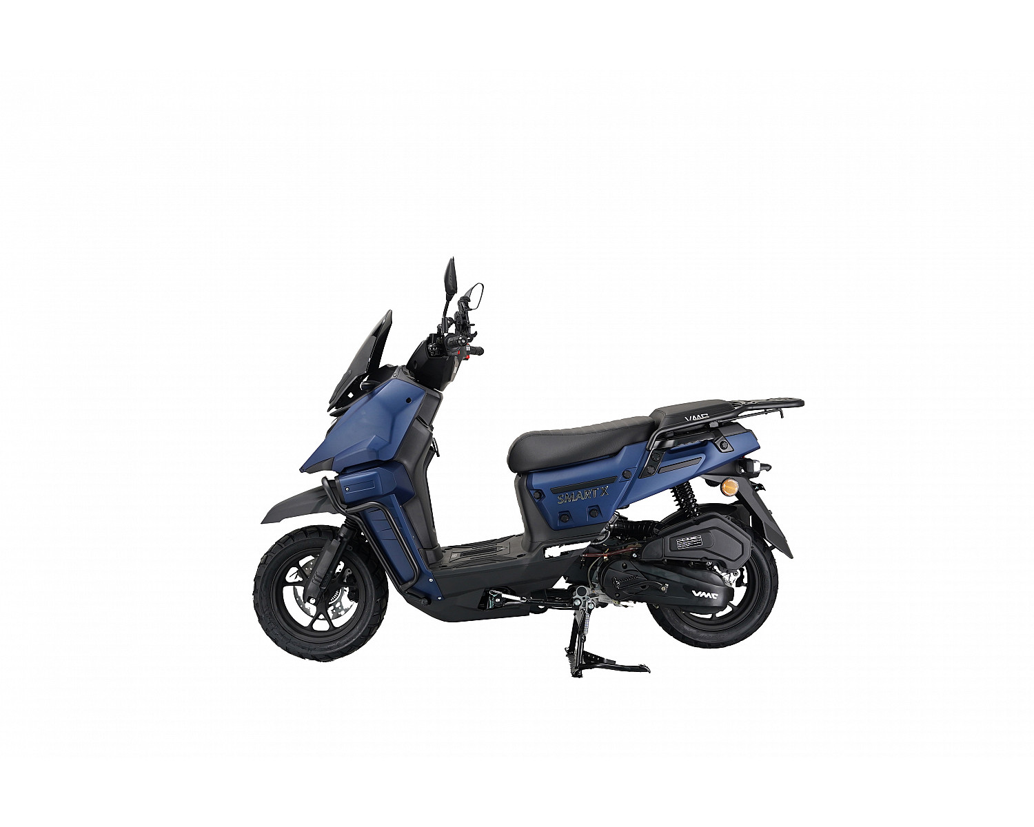 Скутер VMC SMART X BY49QT-5A 49 см3 серия T1700 (LED панель, CBS, USB, сигнализация), matt blue