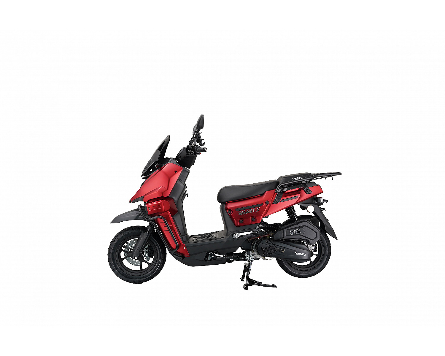 Скутер VMC SMART X BY49QT-5A 49 см3 серия T1700 (LED панель, CBS, USB, сигнализация), matt red