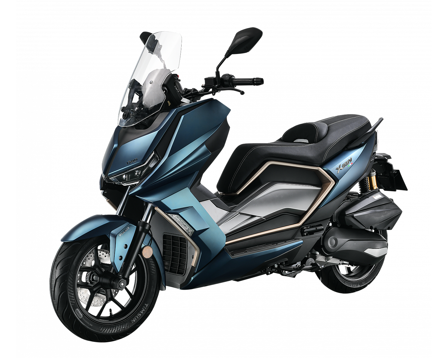 Скутер VMC Т-16 TY300T-2E 276cc (инжектор, водян. охлаждение, тормоз. система ABS) серия TR3000, matt blue