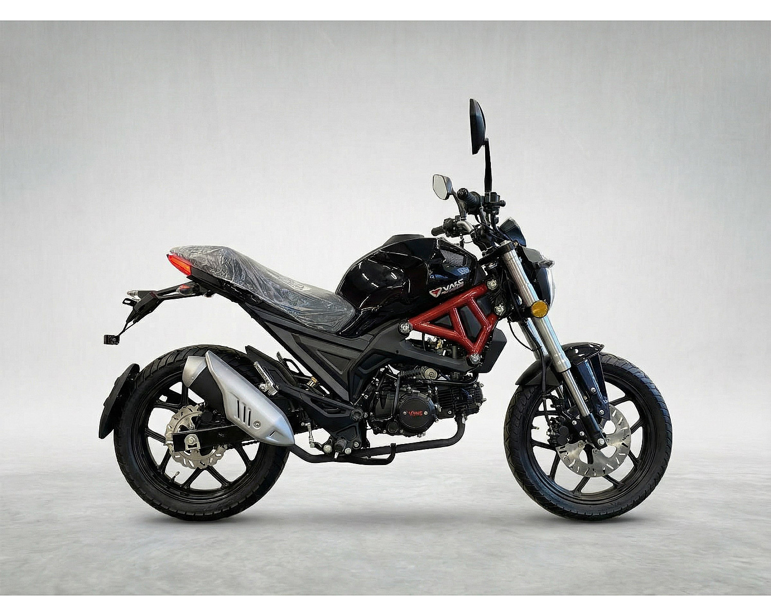 Мотоцикл VMC MONSTER PLUS 48 (125cc двиг. фара LED линза) (white)